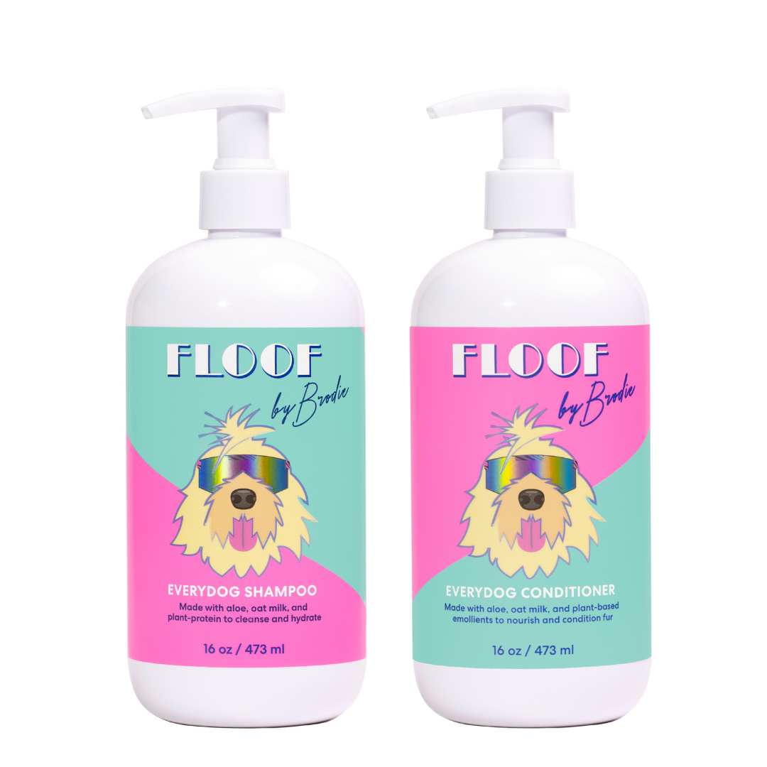 Everydog Bathtime Duo - Gentle Dog Shampoo and Conditioner for All Coat Types