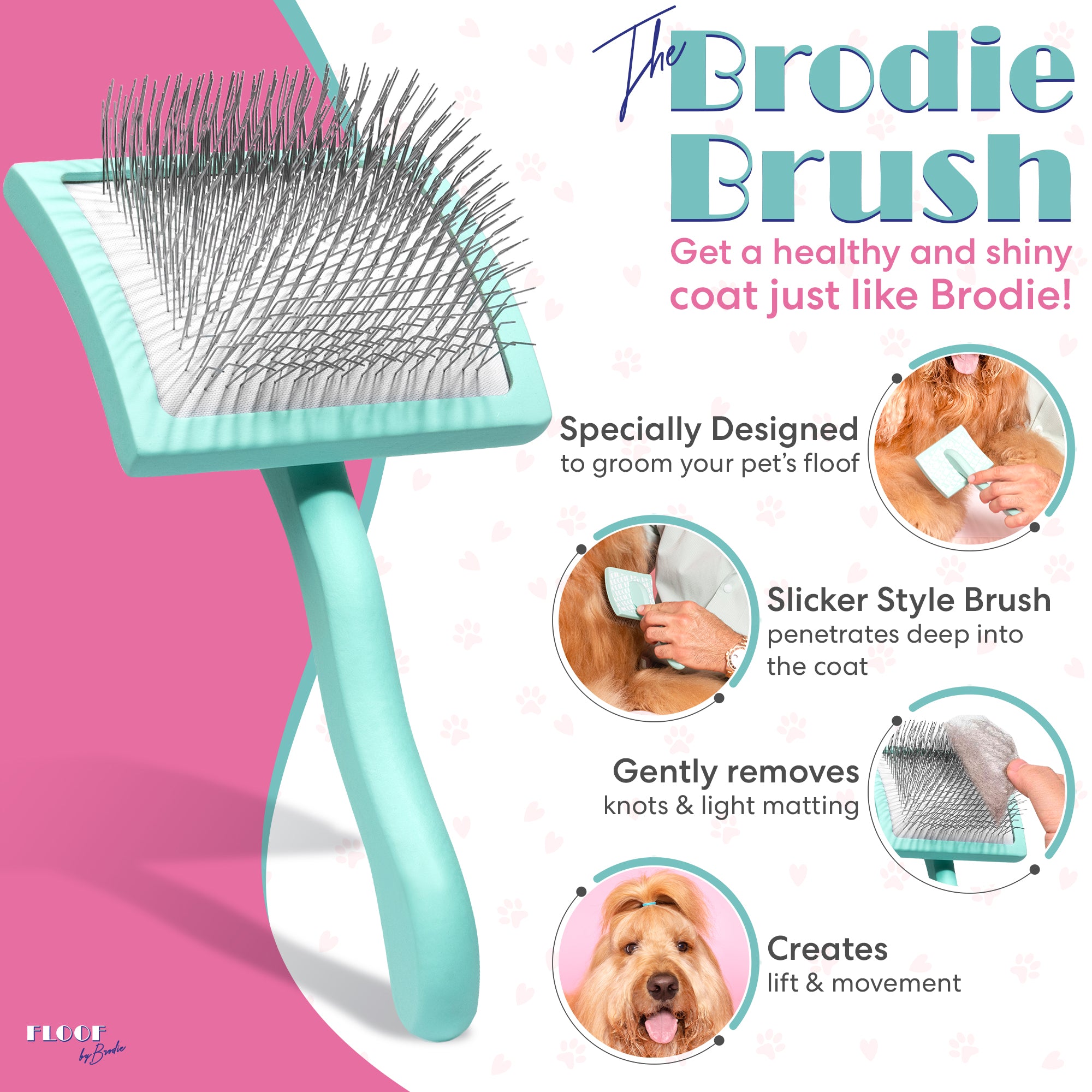 Hair brush dog best sale